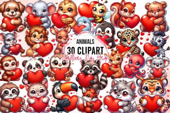 Animal Hugging Heart Valentine Clipart: A Designer's Guide