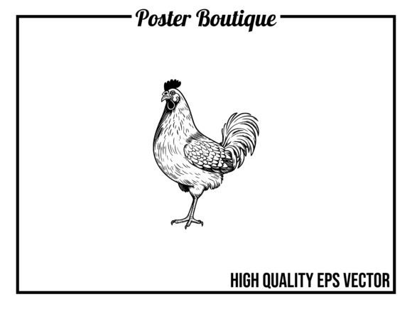 Chicken Wild Animal Vector EPS: A Designer's Guide to This Charming Asset