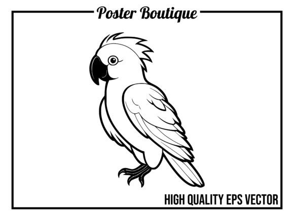 Cockatoo Wild Animal Icon Vector EPS: Your Creative Asset