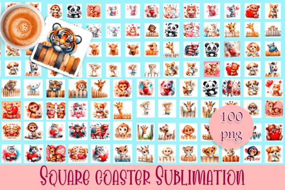 Creative Uses for Your Animal Square Coaster Sublimation Bundle