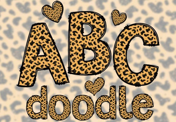 Doodle Letters Alphabet PNG Animal Print: Unleash Your Creative Side