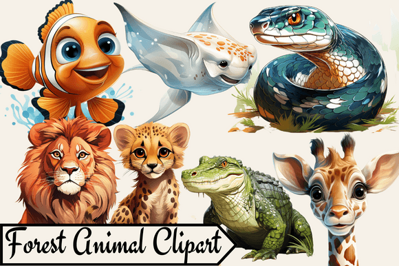 Enchanting Forest Animal Clipart for Modern Creators
