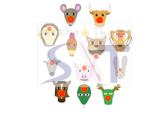 Full Animal Zodiac Pack 2024: Essential Design Assets for Lunar New Year