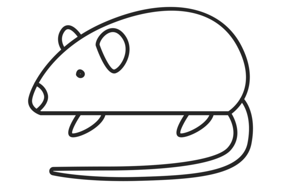 Mouse Line Icon: A Modern Rat Symbol for Clean Design