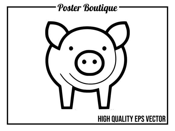 Pig Wild Animal Icon Vector EPS: A Designer's Asset