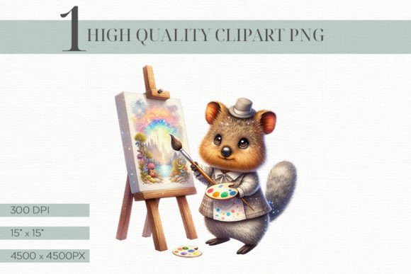 Quokka Artist Clipart: A Charming Creative Companion