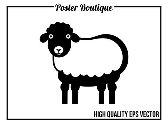 Sheep Wild Animal Icon Vector EPS for Modern Design