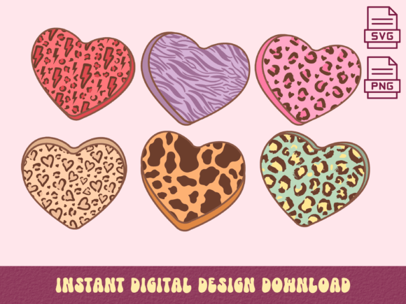 Unleashing Playful Branding: Candy Hearts with Animal Prints