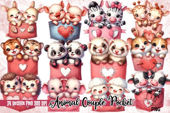 Valentine Animal Couple Pocket Shirt PNG: A Designer's Guide